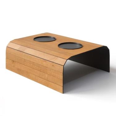 Imagem de Kit 2 Esteiras Suporte Porta Copos Braço Sofá Apoio Cerveja Controle(2 SIMPLES CAPPUCCINO)