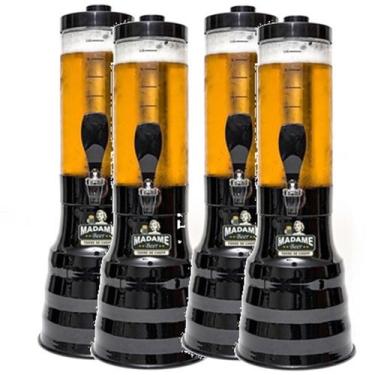 Imagem de 4 Torres De Chopp 2.2 Litros 8 Refil Base Giratória 360 Alça - Geral
