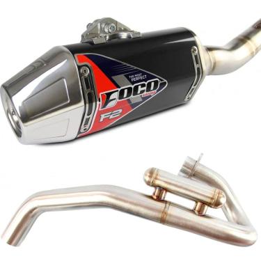 Imagem de Escapamento Curva + Ponteira Foco Racing F2 CRF 300F