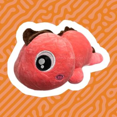 Imagem de Dinossauro de Pelúcia Deitado Olhos Redondos Melancia, Grande, ursinho de pelúcia, pelúcia fofa