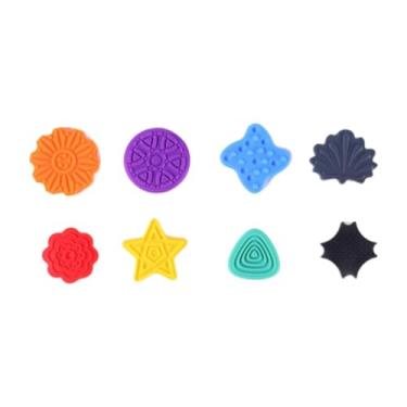 Imagem de YIJU Brinquedos sensoriais infantis, brinquedos educativos criativos, reconhecimento de cores para meias de Natal, presentes de aniversário, sacola de, 8 Unidades