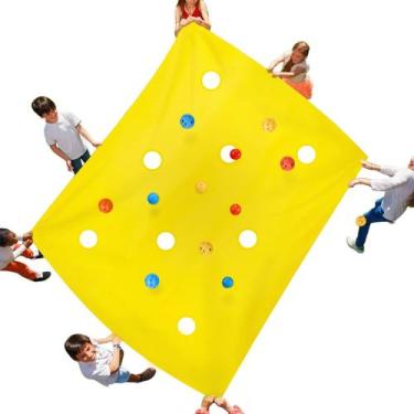 Imagem de Team Building Hole Tarp Sonyabecca 98"Lx71"W com bolas