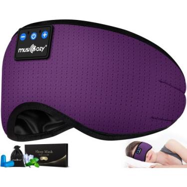 Imagem de Máscara de olhos com faixa de cabeça Sleep Headphones MUSICOZY Bluetoo