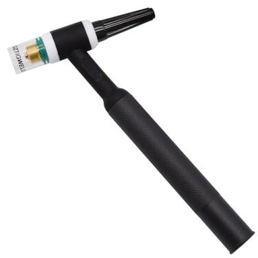 Imagem de Corpo da cabeça da tocha de soldagem TIG WP-17 SR-17 150Amp resfriado a ar e lente de gás atarracada TIG 1/20.3 cm Collet 10# Pyrex Cup Kits consumíveis 10 peças