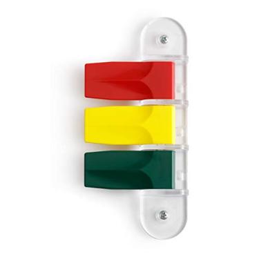 Imagem de Kull Industries Sinalizadores de Sala de Exame | Bandeiras de Portas Médicas para Consultórios Médicos, Hospitais e Clínicas | Cores Primárias, Sistema de 3 Bandeiras, 3" de Comprimento