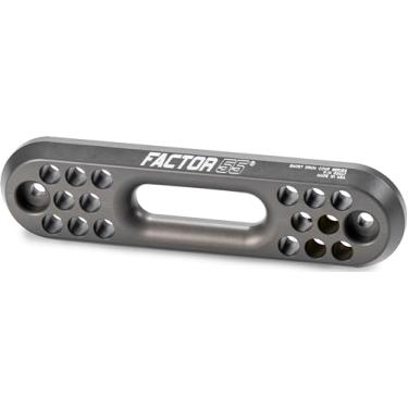 Imagem de Factor 55 Hawse Short Drum Fairlead para corda de guincho sintético em guinchos de tambor curto, 2,5 cm de espessura - cinza