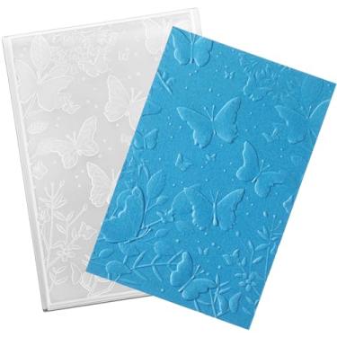 Imagem de Geiserailie 1 Pç Pastas de Gravação em Relevo Modelo de Máquina de Papel Pastas de Cartão para Fazer Cartões de Natal DIY Flor Scrapbook Álbum de Fotos Artesanato Decoração 5,9 x 4,1 polegadas (Estilo