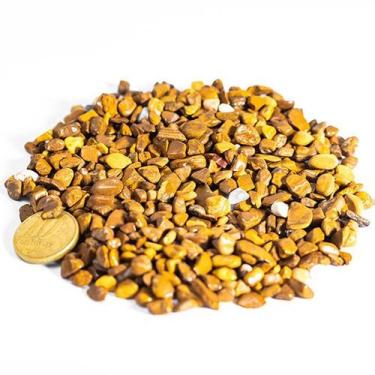 Imagem de Pedra Natural Rolada Jaspe Amarelo 1kg - 5 a 10mm Aprox - Atacado
