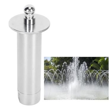 Imagem de Ymiko Bocal de Fonte Cabeça de Spray de água de Aço Inoxidável G1/2 Rosca Fêmea Acessórios de Fonte para Parque Lago Jardim Quintal de Irrigação Cor Prata Erosão Durável