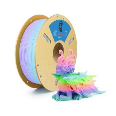 Imagem de Filamento de impressão 3D Goto Guard Matte Rainbow PLA 1,75 mm 1 kg