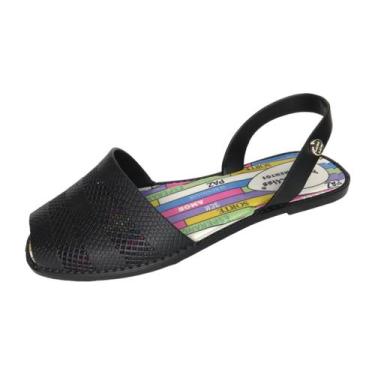 Imagem de Sandália Feminina adulto AVARCA 50007 - Miss Miss, Preto, 37