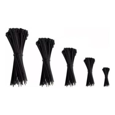 Imagem de 500 Cinta Plástica Fita Hellerman Enforca Gato 5 Tamanhos