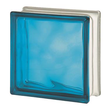 Imagem de Tijolo de Vidro 19 x 19 x 8 CM Azul Translúcido 06 Unidades Tradestar