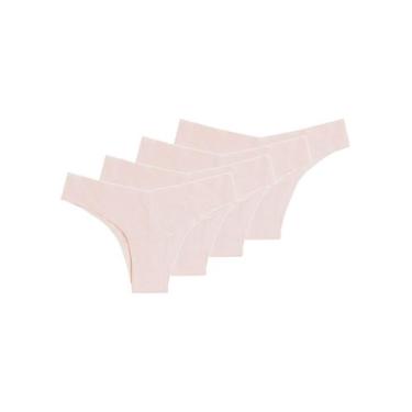Imagem de Kit com 4 Calcinhas Biquíni Hope 34850, Rosa, G