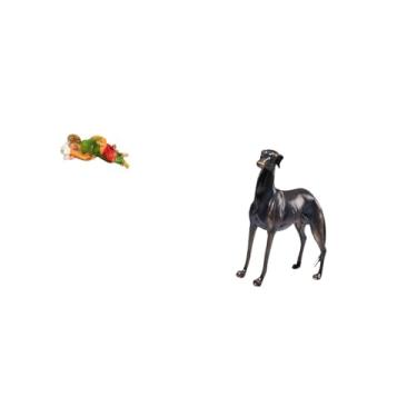 Imagem de Fenteer Estátua de Resina de José Jesus Dormindo, Escultura Decorativa de Mesa para Prateleira de Mesa, Carro de Escritório, Galgo, Cachorro, Animal, Decoraçã