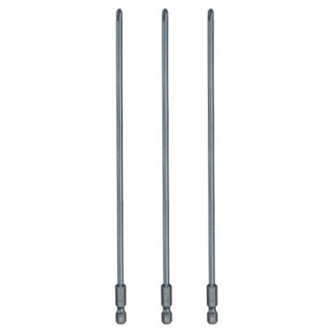 Imagem de Generic 3 peças de chave de fenda Phillips número 2 PH2 haste sextavada de 1/10.2 cm 8" (200 mm) de comprimento 0,4 cm Brocas magnéticas de cabeça cruzada S2 de aço para ferramentas elétricas, azul