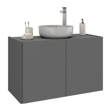 Imagem de Gabinete De Banheiro 62,5cm Suspenso 2 Portas Multimóveis Mp5044 Grafi