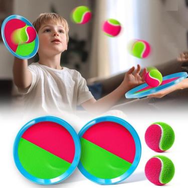 Imagem de Jogo WATUDOU Toss and Catch Ball para crianças com 2 pás