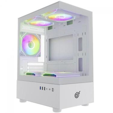 Imagem de Gabinete Gamer Pure Power Aura, Mid Tower, Sem Fan, Branco