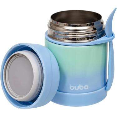 Imagem de Pote Térmico c/ Colher Degradê Azul Buba
