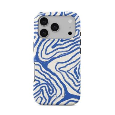 Imagem de BURGA Capa de telefone para iPhone 17 Pro - bonita, moderna, estética, padrão de designer, capa de telefone 16Pro, proteção rígida - serve para Apple iPhone 17 Pro capa para mulheres e homens