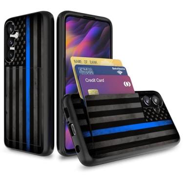 Imagem de Vobber Capa para Galaxy A16 5G, capa tipo carteira escondida com compartimento para cartão à prova de choque TPU e PC capa protetora de camada dupla para Samsung Galaxy A16 5G 6,7 polegadas 2025