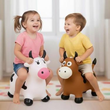 Imagem de Vaquinha Upa Upa Brinquedo Infantil C/ Som Menino Menina - EINSTOK