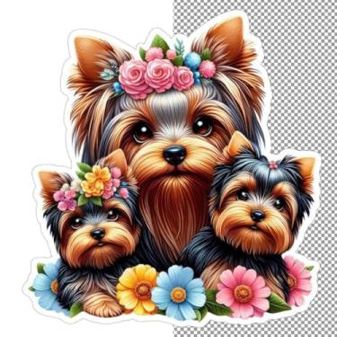 Imagem de Adesivo de Parede Kawaii para Quarto Infantil Animais e Jardim Decorativo 30x30cm