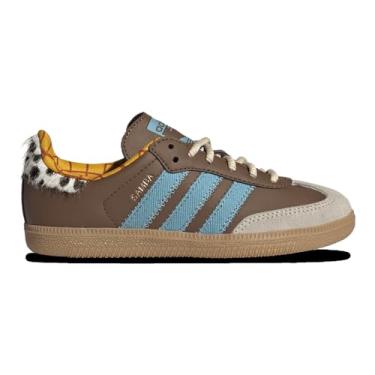 Imagem de adidas Tênis Samba Infantil, Preloved Brown/Preloved Blue, 16
