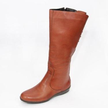 Imagem de 207CLA Bota Feminina Montaria de Couro forrada com tecido espumado Pin