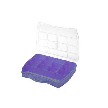 Imagem de Maleta Organizadora Caixa Plastica com Divisórias Box Multiuso Pesca C