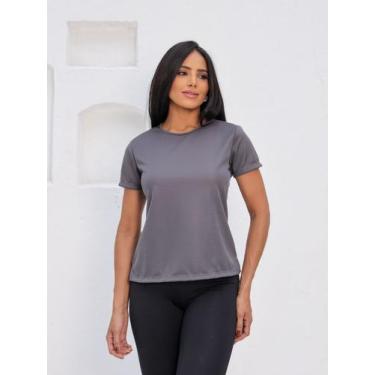 Imagem de Camiseta TShirt Básica Dry Fit Feminina Treino Corrida Academia Oferta