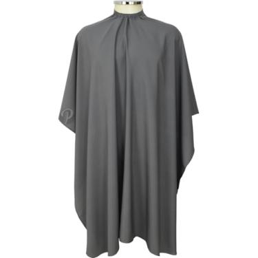 Imagem de Capa de Corte de Cabelo em Microfibra p/Cabeleireiro, Barbeiro (Grafite)