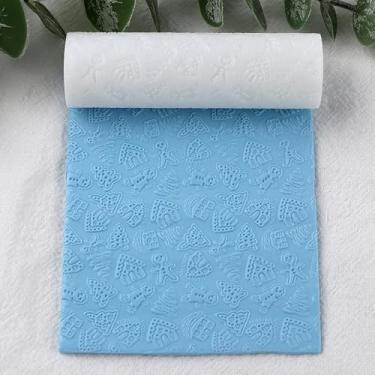 Imagem de Rolo de textura de argila de polímero de Natal, rolo de argila de polímero para fazer brincos, funciona com cortadores