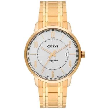 Imagem de Relógio Orient Masculino Aço Dourado Mgss1110 S2Kx