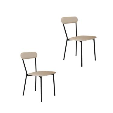 Imagem de Cadeira Vintage Emília Fixa C-4 Pes 450 X 505 X 810 Mm C-2 Un.cy.areia Light Areia Light City