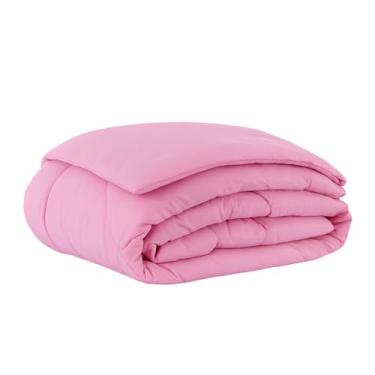 Imagem de Edredom Dupla Face Micropercal | Toque Macio- Conjunto de Cama Dupla Face, Toque Suave e Aconchegante, Para Quarto de Casal, Solteiro ou Infantil(Rosa,Queen)