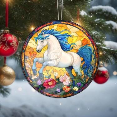 Imagem de Acrílico colorido, apanhador de sol, decoração de janela suspensa de coruja, arte de parede de arco-íris, para sala de estar, quarto, varanda, interior e exterior, jardim, enfeites de Natal 19 x 19 cm