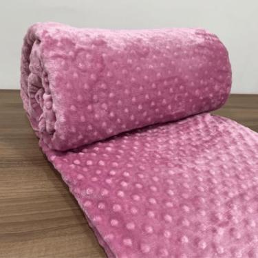 Imagem de Manta Super King Microfibra 280x250cm Cobertor Grosso Felpudo Casal – Conforto e Sofisticação (Rosa Bolha)