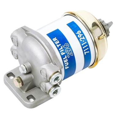 Imagem de Separador de água de alto desempenho, conjunto de filtro de combustível para tigela de vidro, adequado para tratores Massey Ferguson, 19 x 9 cm, fácil de instalar