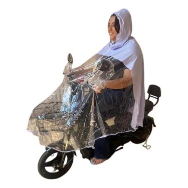 Imagem de Capa De Chuva para Bicileta Elétrica Scooter Cor Azul-Claro