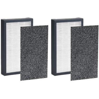 Imagem de Filtro de substituição Nispira True HEPA compatível com GermGuardian FLT4100 Filtro E serve para purificador de ar AC4100 Modelo 2 Filtros