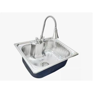 Imagem de Kit Cuba Gourmet Cozinha Inox 201 Com Acessórios - Smart DEPOT