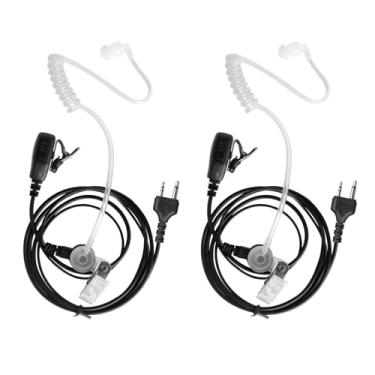 Imagem de Kaikodak Fone de ouvido Walkie Talkie para Midland, tubo acústico com Ptt/Mic compatível com rádio bidirecional Midland GXT/LXT/XT Series, fone de ouvido de segurança para GXT1000VP4 LXT500VP3