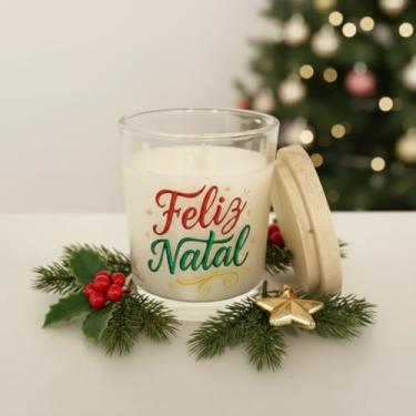 Imagem de Vela Aromática Perfumada natalina para presente lembrança Natal (Flor de Cerejeira)