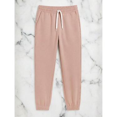 Imagem de Calça de Moletom Masculino Plus Size Jogger Tecido Flanelado com Bolso Rosê-Masculino