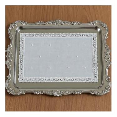 Imagem de Conjunto com 2 Toalhas de Mesa Retangular em Linho com Bordado Inglês, Artesanal do Ceará, Decorativa