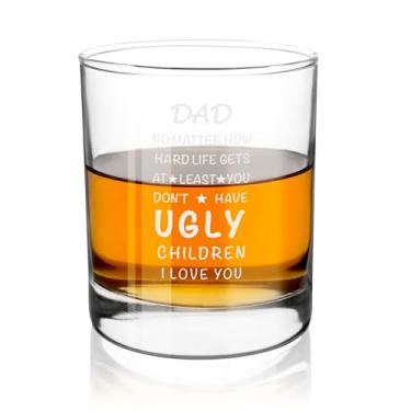 Imagem de Presentes para pai de filha e filho - presentes para papai copos de uísque de 290 ml presente engraçado de mordaça presente de Natal aniversário dia dos pais Páscoa Dia de Ação de Graças presente para