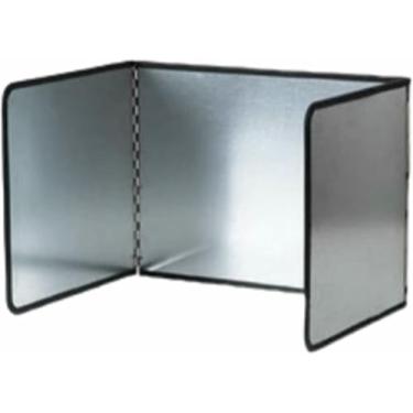 Imagem de HYUIO Protetor contra respingos de óleo dobrável antiaderente placa isolante contra respingos de óleo placa isolante de respingos de óleo, para fogão a gás, frigideira, acampamento, culinária