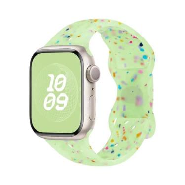 Imagem de Pulseira De Silicone Respirável Para Apple Watch 44mm 45mm 40mm 41mm 3